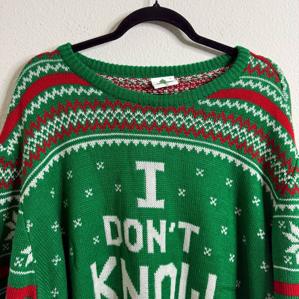 National Lampoon's Christmas Vacation I Don’t Know Margot Christmas Sweater 3X - Picture 7 of 16